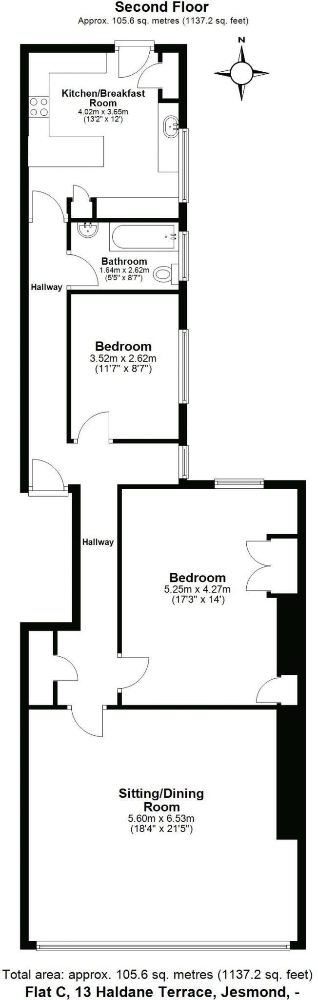 Haldane Terrace, Jesmond, Newcastle Upon Tyne floorplan