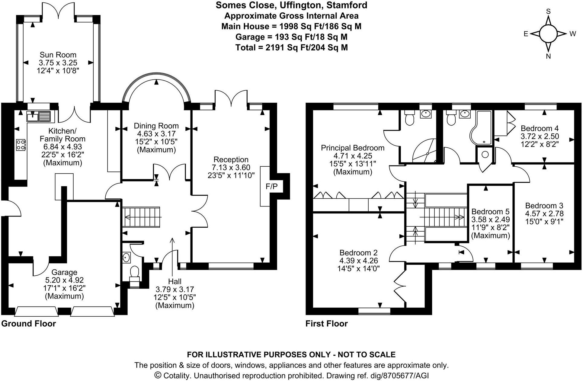 24, Somes Close, Uffington, PE9 floorplan