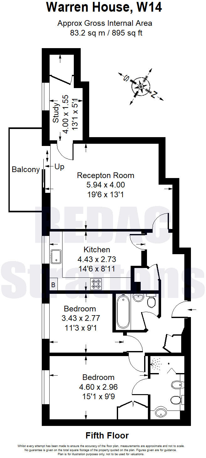 Warren House, Beckford Close, London W14 floorplan