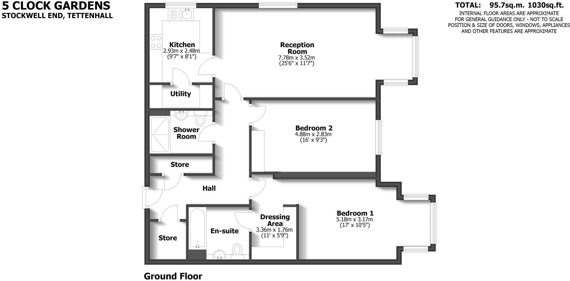 5 Clock Gardens, Stockwell Road, Tettenhall, Wolverhampton, WV6 9PS floorplan