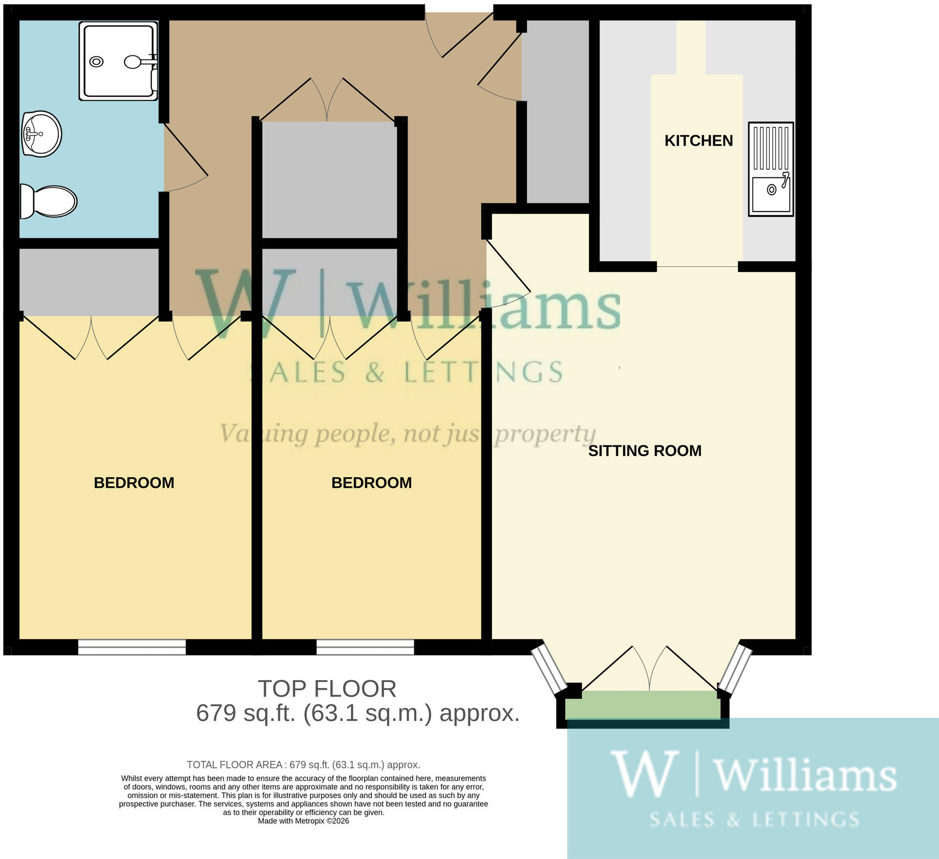 Flat 51, Briary Court, Egypt Esplanade, Cowes, Isle Of Wight floorplan