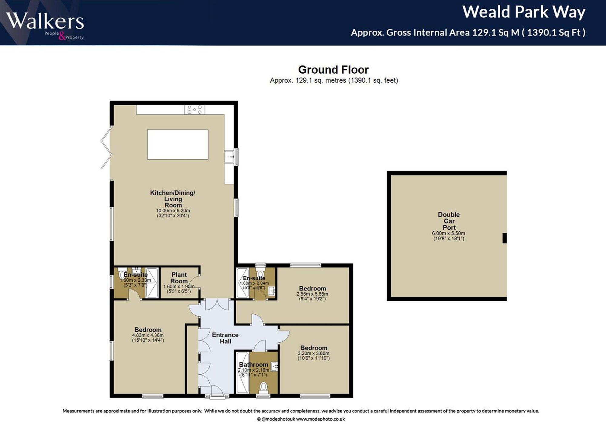 Weald Park Way, South Weald, Brentwood floorplan