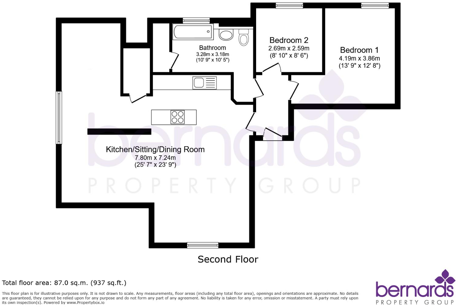 Gunwharf Quays, Portsmouth floorplan