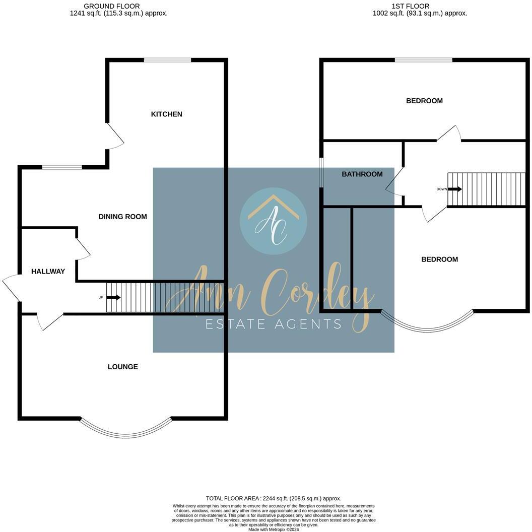 Park Crescent, Darlington floorplan