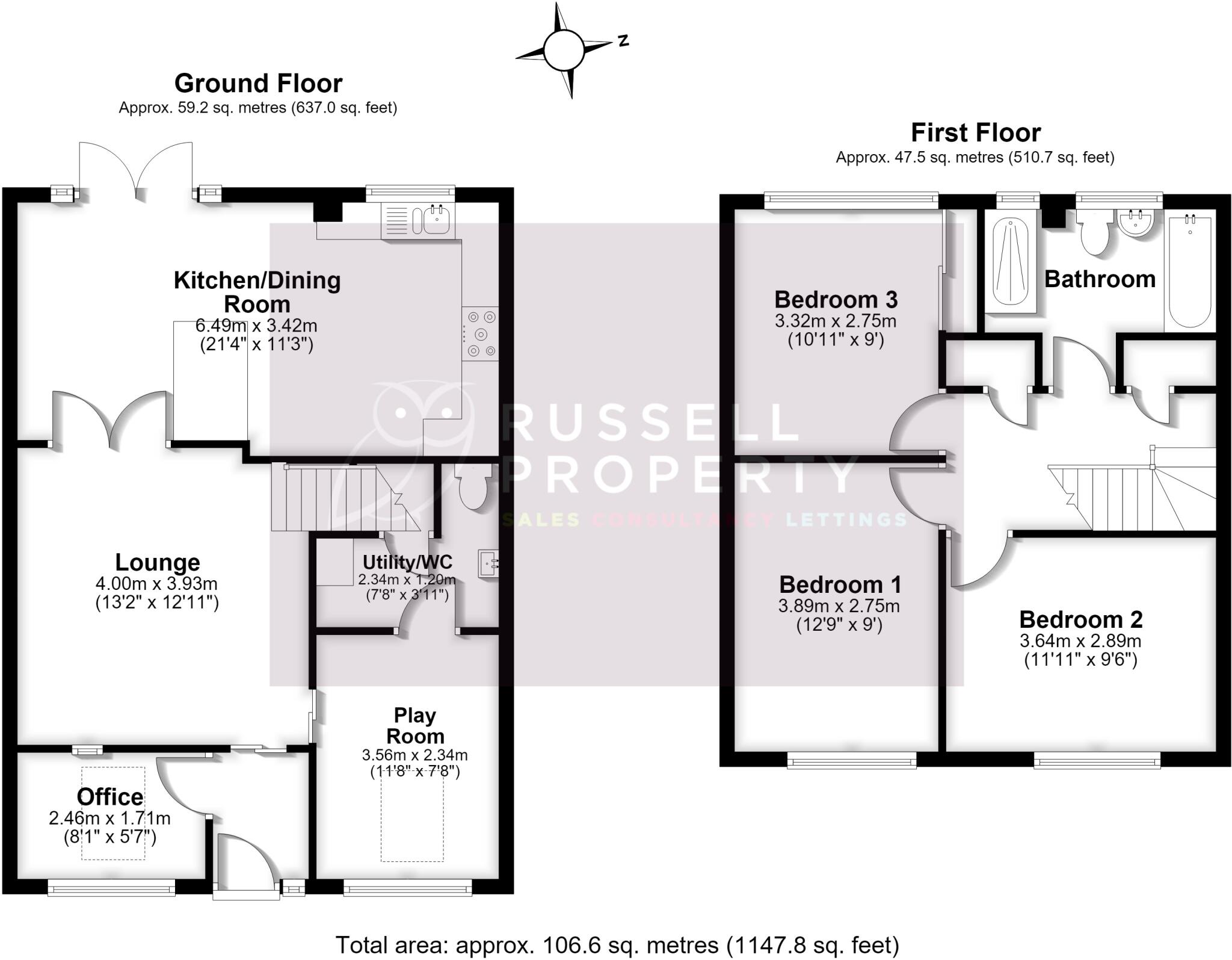 Queens Close, Stansted, Essex, CM24 floorplan
