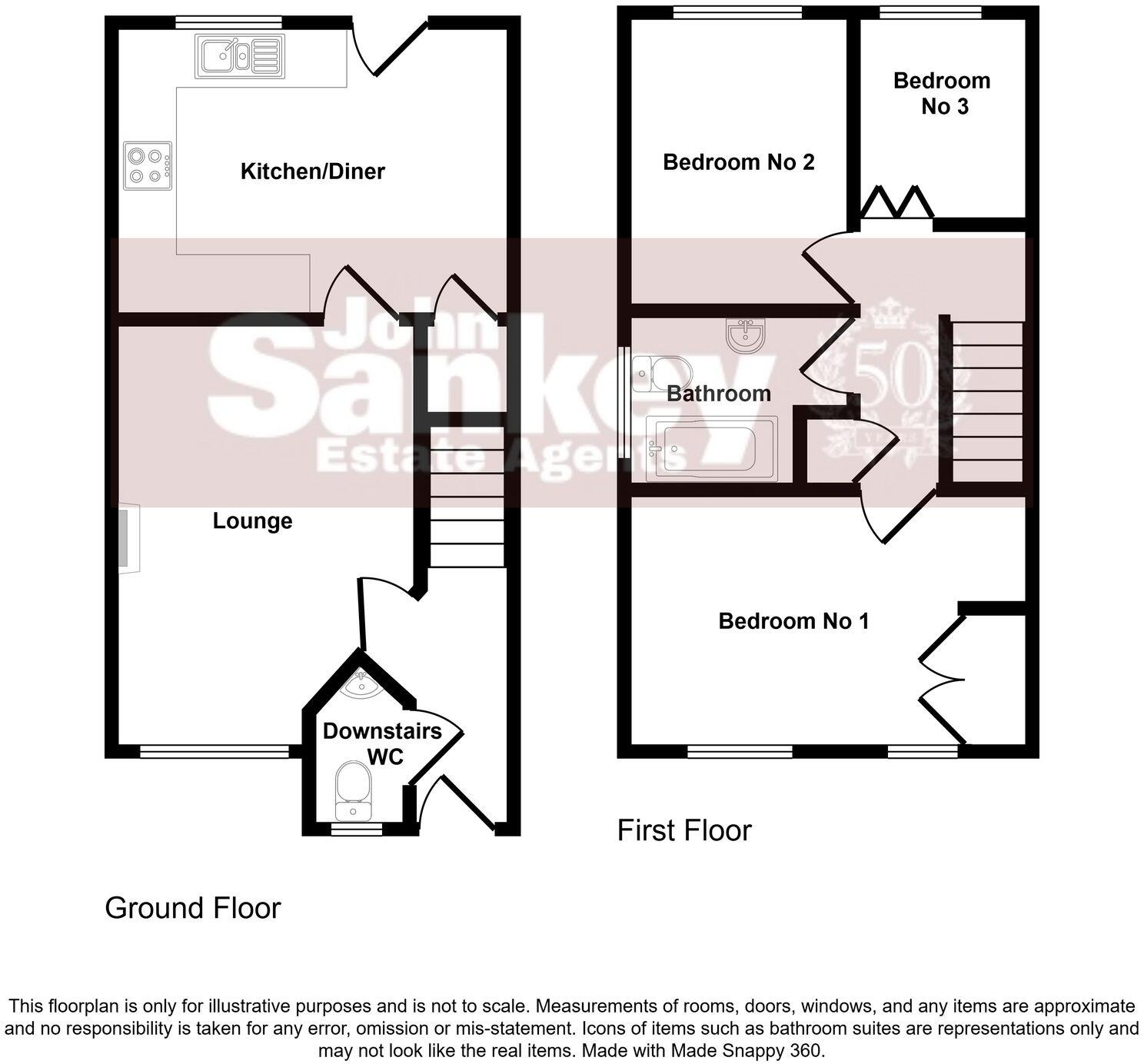 Milford Crescent, Mansfield, NG19 floorplan