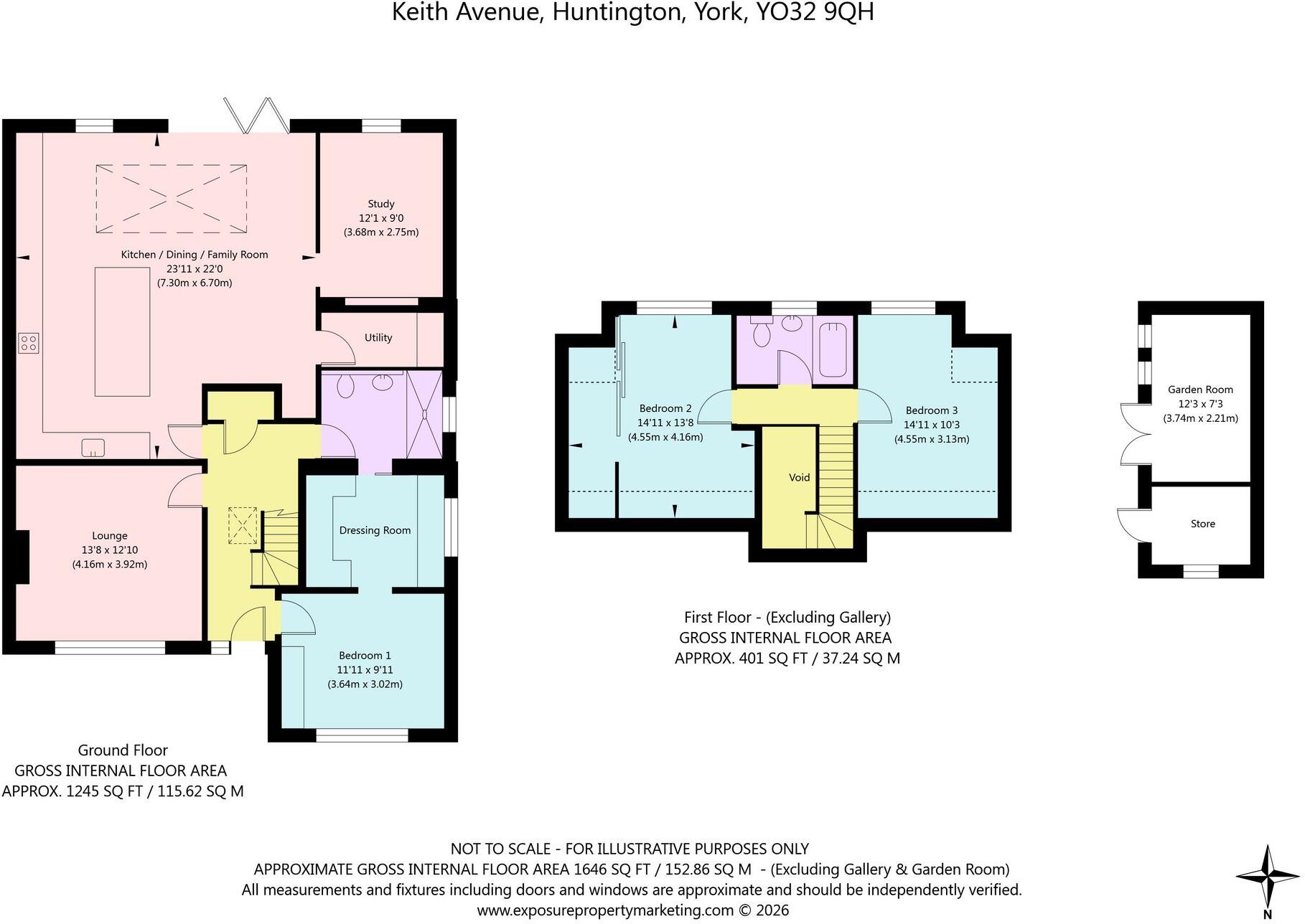 Keith Avenue, Huntington, YO32 floorplan