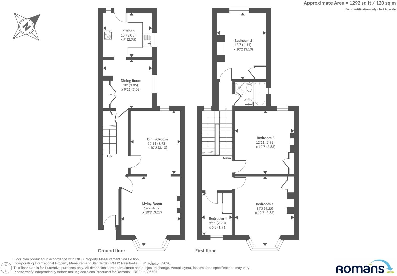 Grovelands Road, Reading, Berkshire floorplan