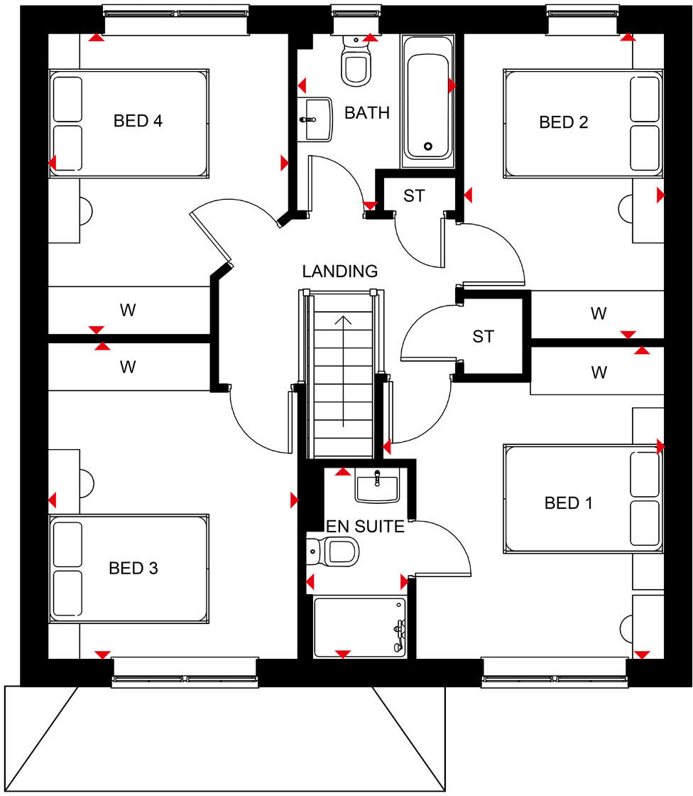 Plot 215 Scarlet View, Lawley floorplan