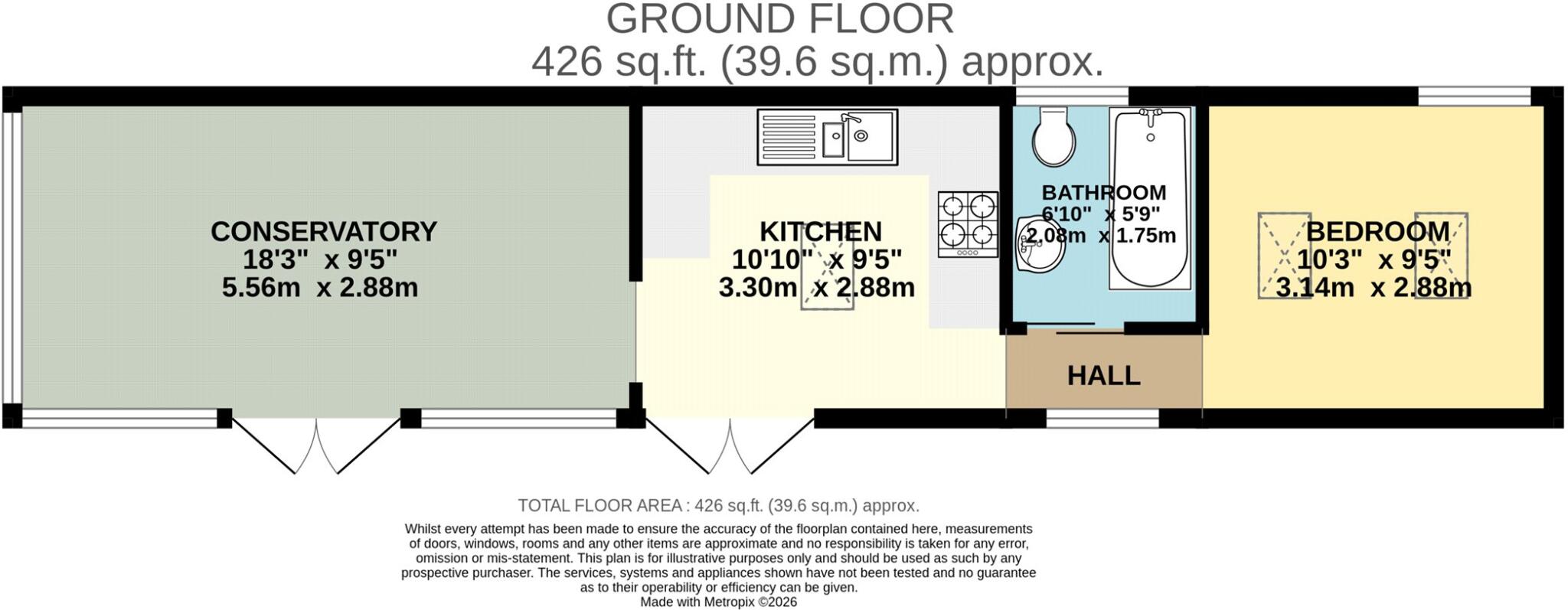 Shebbear, Beaworthy, Devon, EX21 floorplan