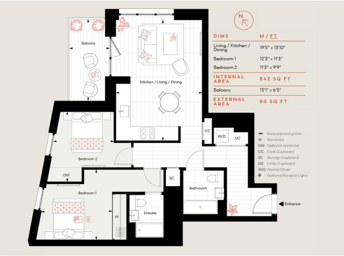 Bow View Apartments, Bow Green, E3 floorplan