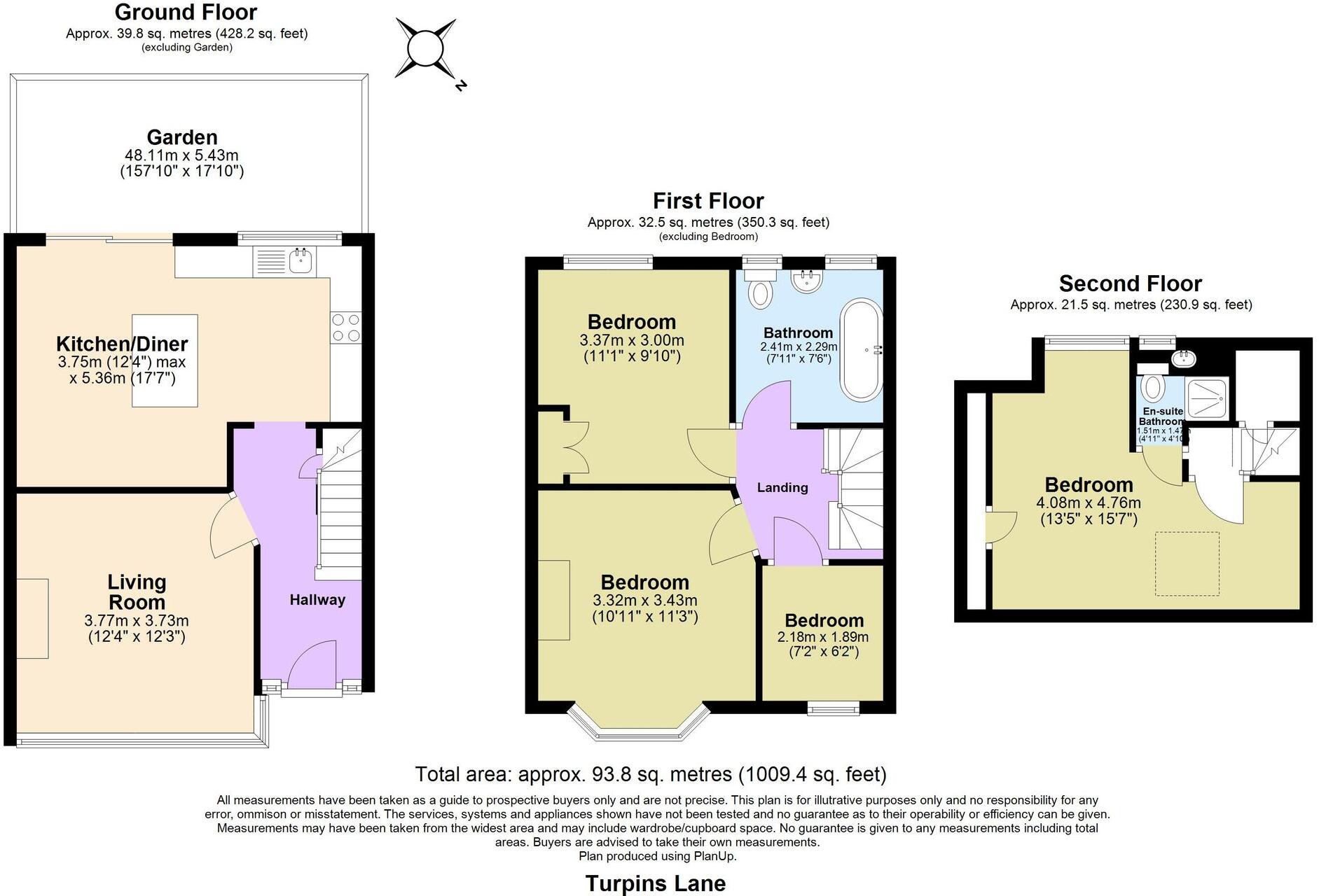 Turpins Lane, Woodford Green, IG8 floorplan
