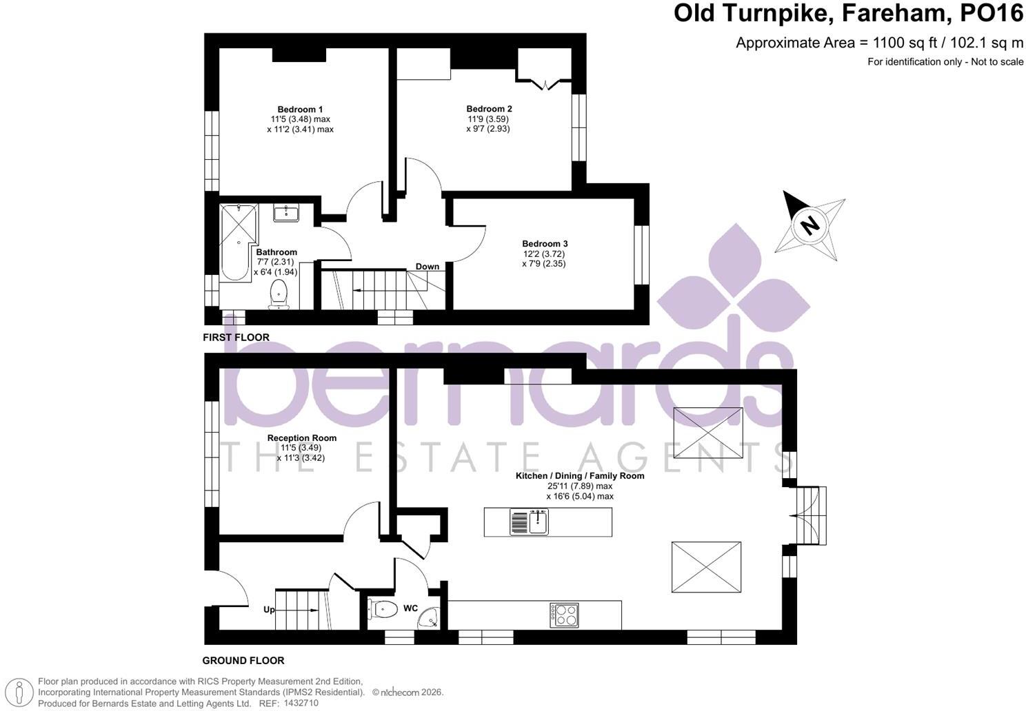 Old Turnpike, Fareham floorplan