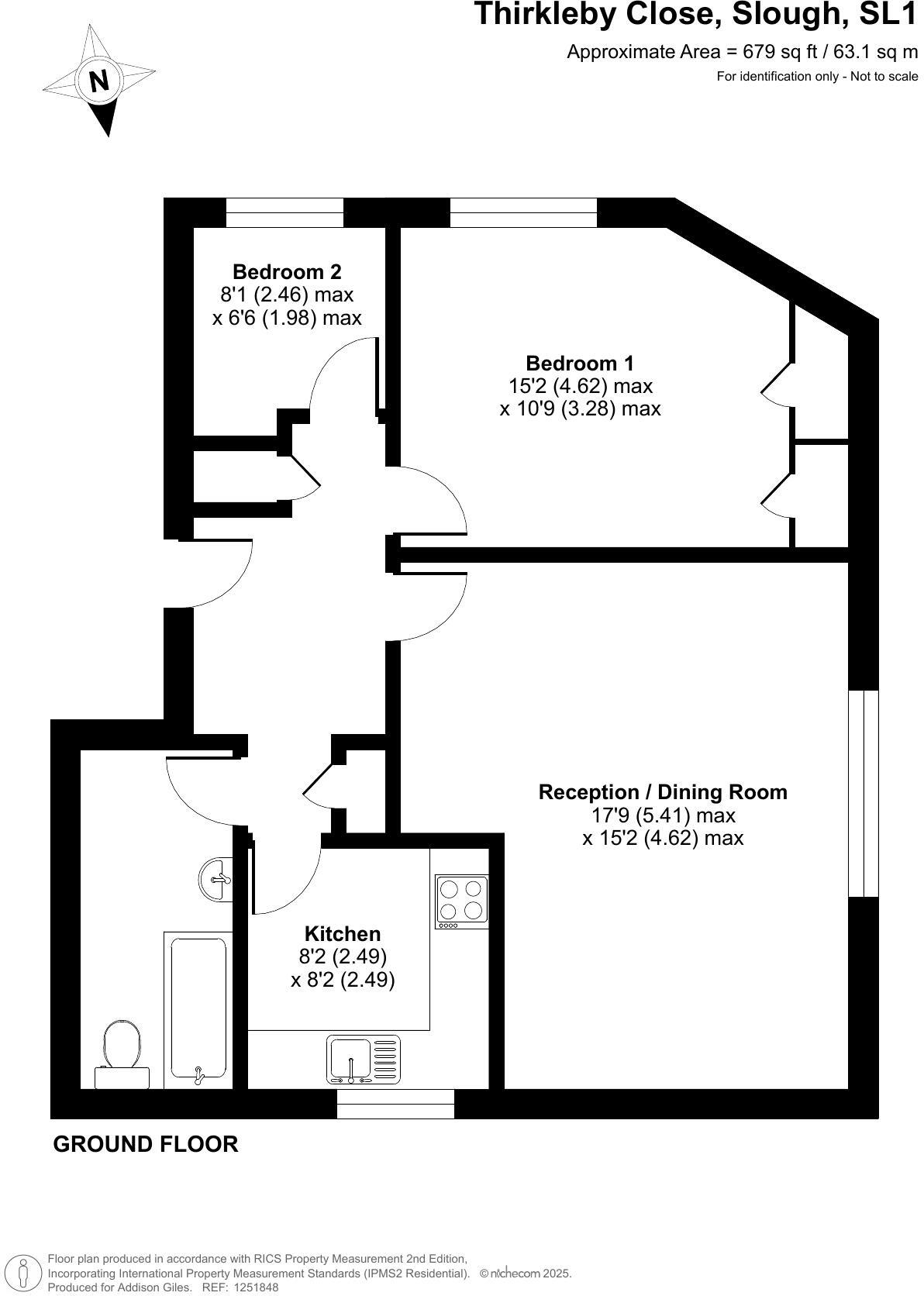 Kingsmead House, Thirkleby Close, Slough, Berkshire, SL1 floorplan