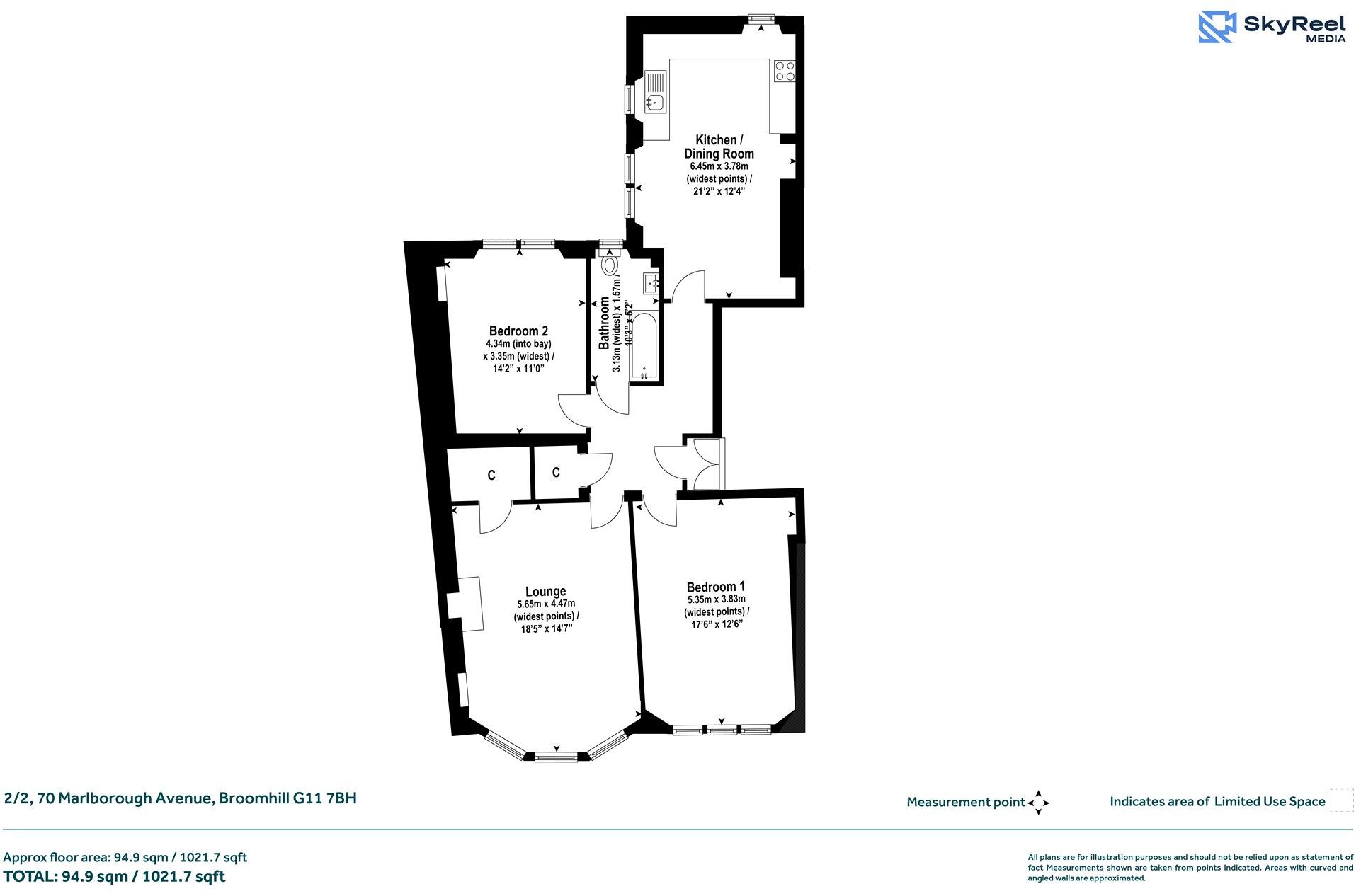 Marlborough Avenue, Broomhill, Glasgow floorplan