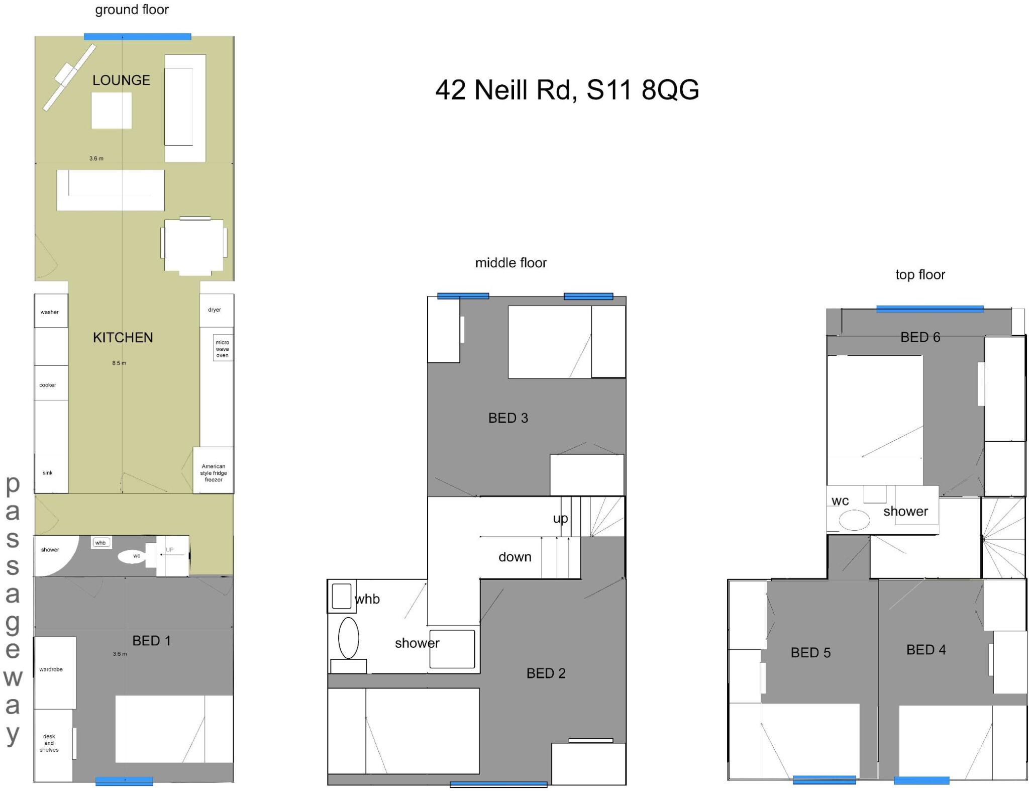 42 Neill Road, Ecclesall floorplan