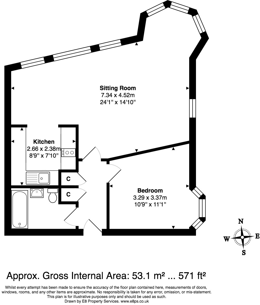 The Chilterns, Gloucester Green floorplan
