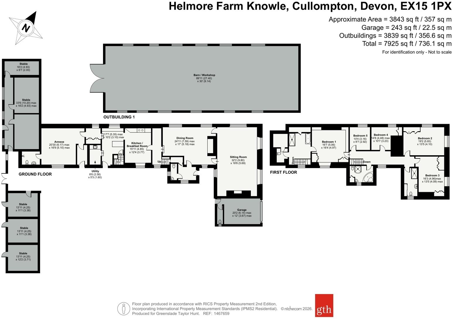 Knowle, Cullompton, Devon, EX15 floorplan