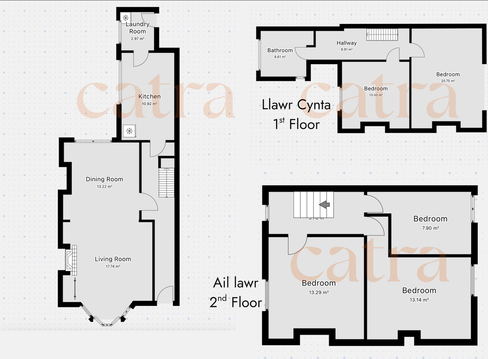 Bron-Y-Dre, Ffordd Cwstenin floorplan