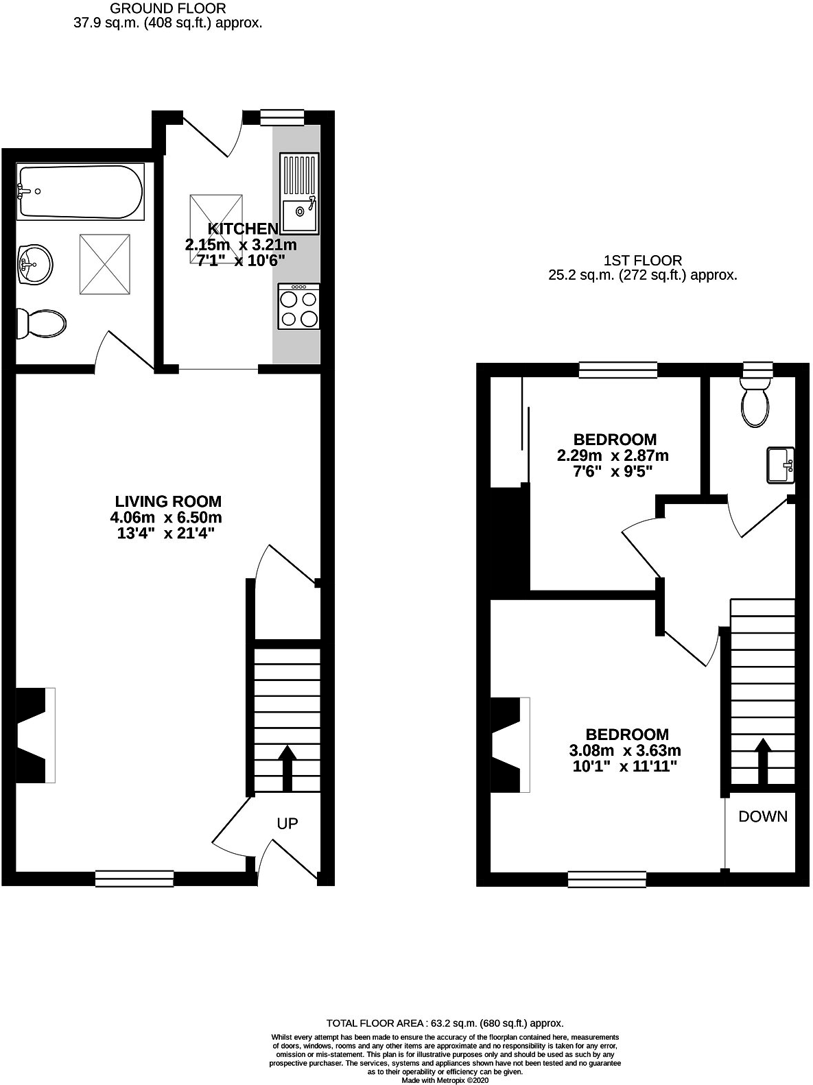 Broadway, Bath floorplan
