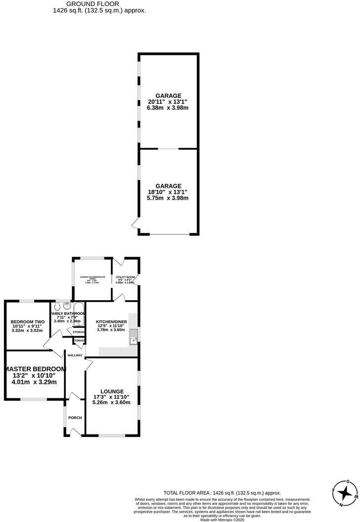 Green Drive, Lostock Hall, Preston floorplan