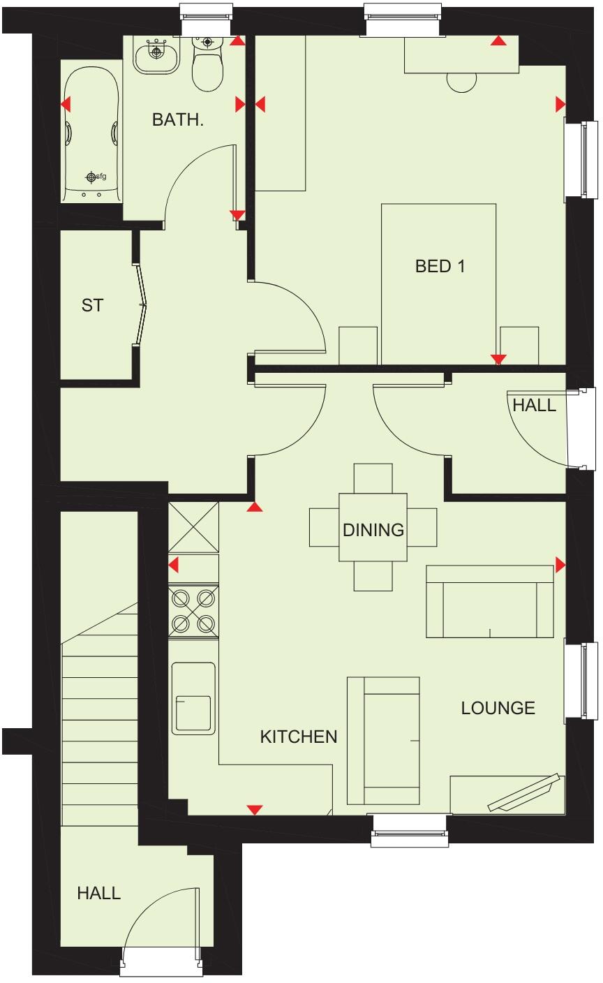 Tansy Road, 
Priors Hall Park, 
Corby, 
Northamptonshire, 
NN17 5BU floorplan