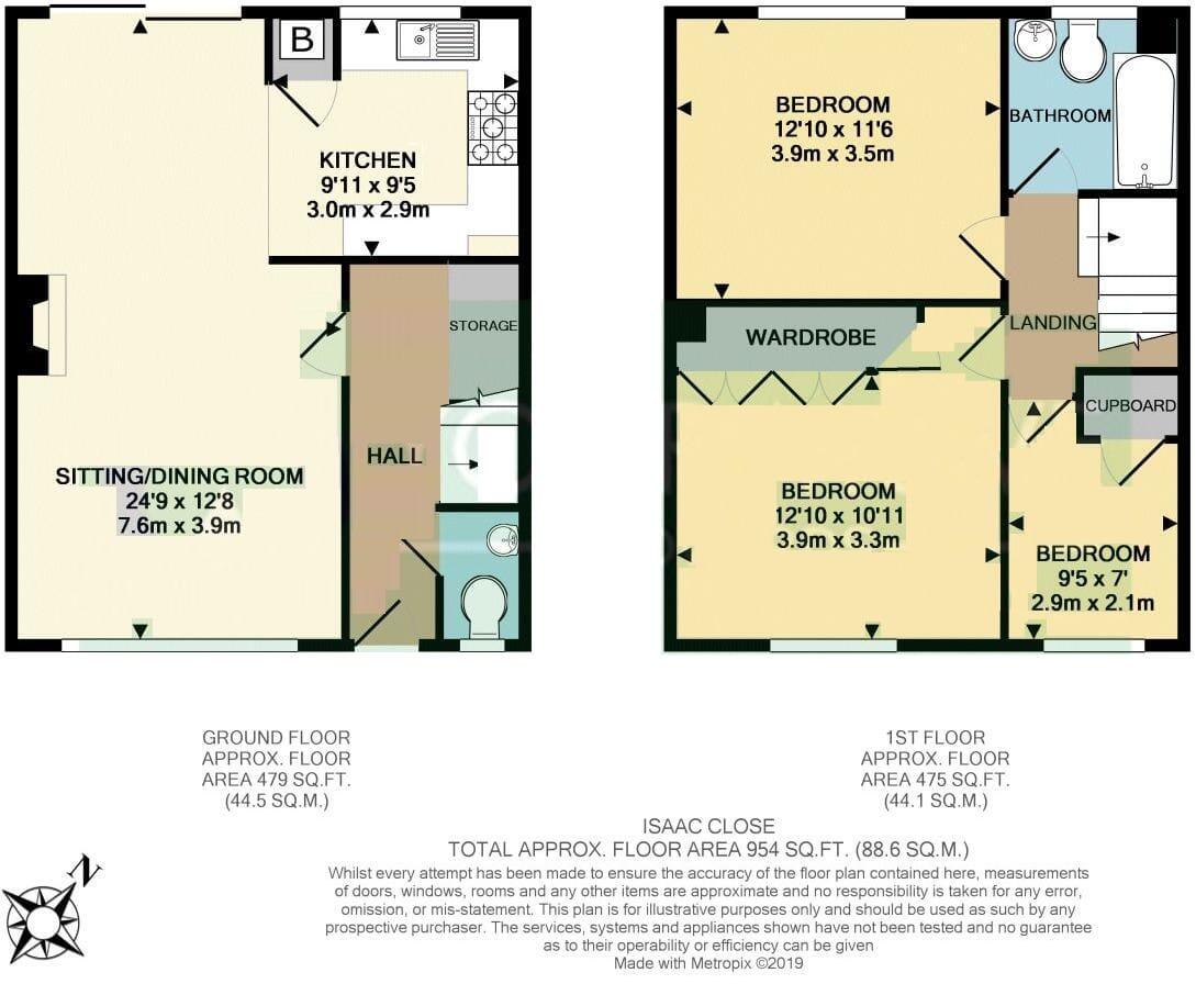 Isaac Close, Otterton, Budleigh Salterton, EX9 floorplan