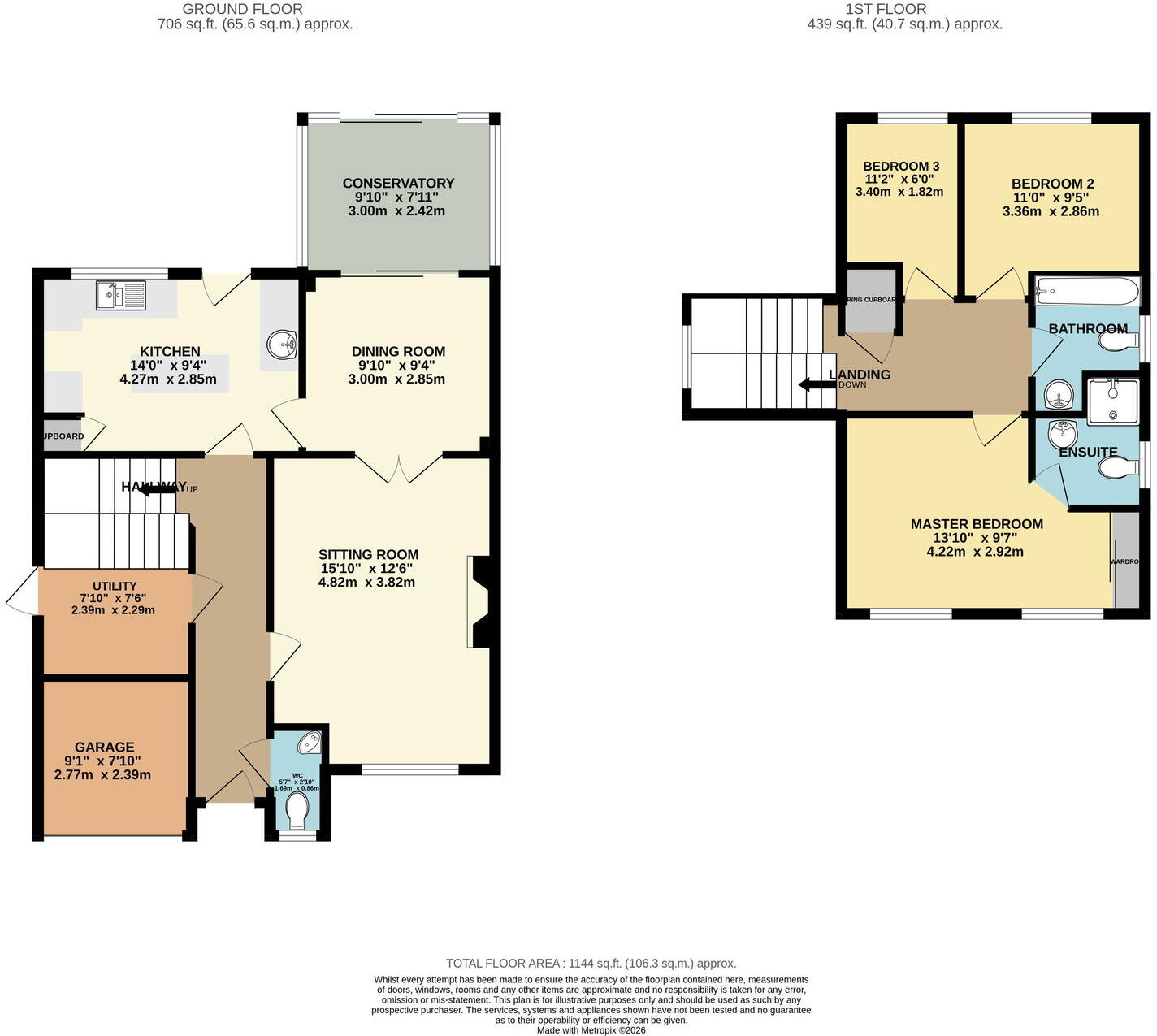 15 Spring Park, Woolwell, Plymouth, PL6 7SL floorplan