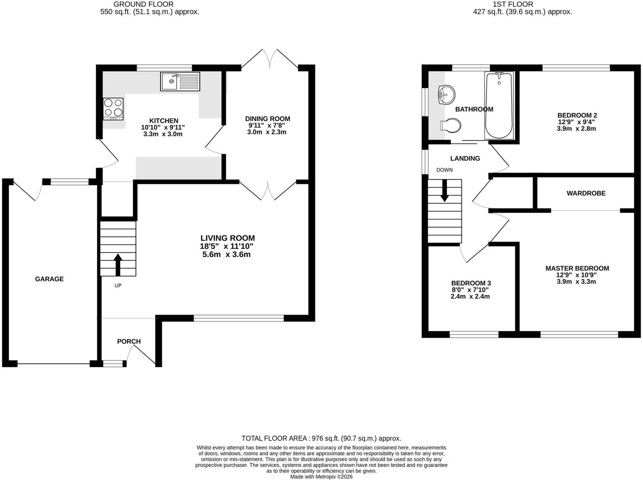 Holloway Drive, Pershore, Worcestershire. floorplan