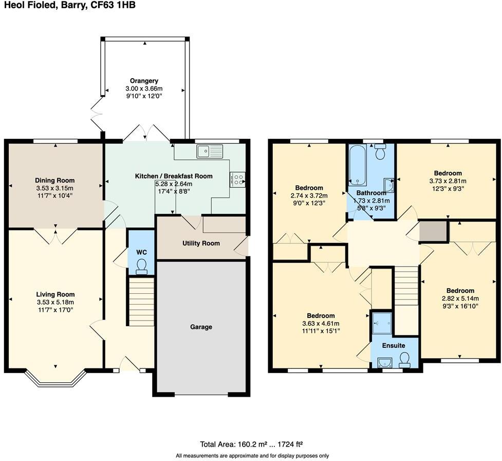 Heol Fioled, Barry floorplan