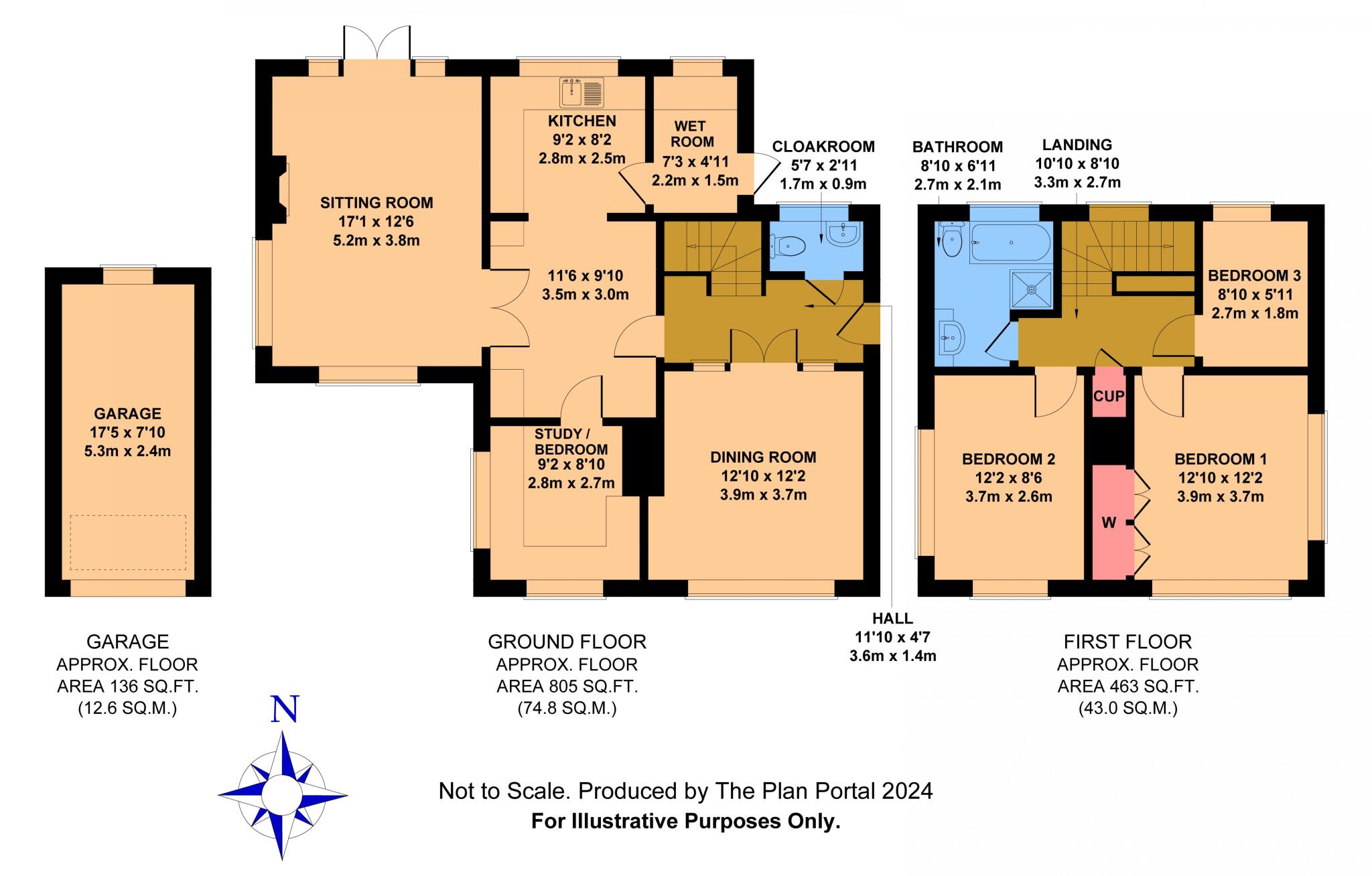 Bramley Road, East Peckham floorplan