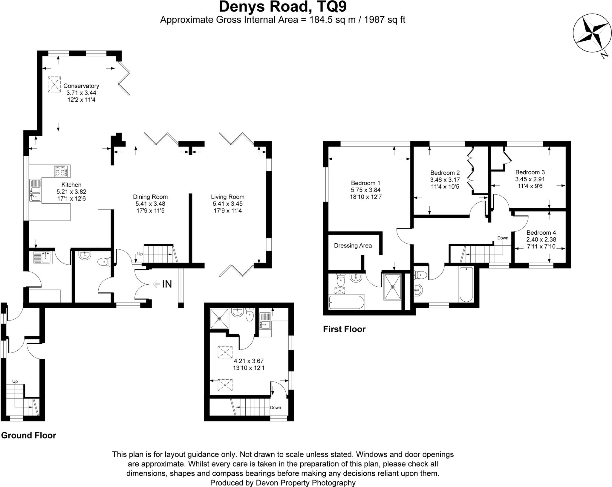 Cobberton, Denys Road, Totnes, Devon floorplan