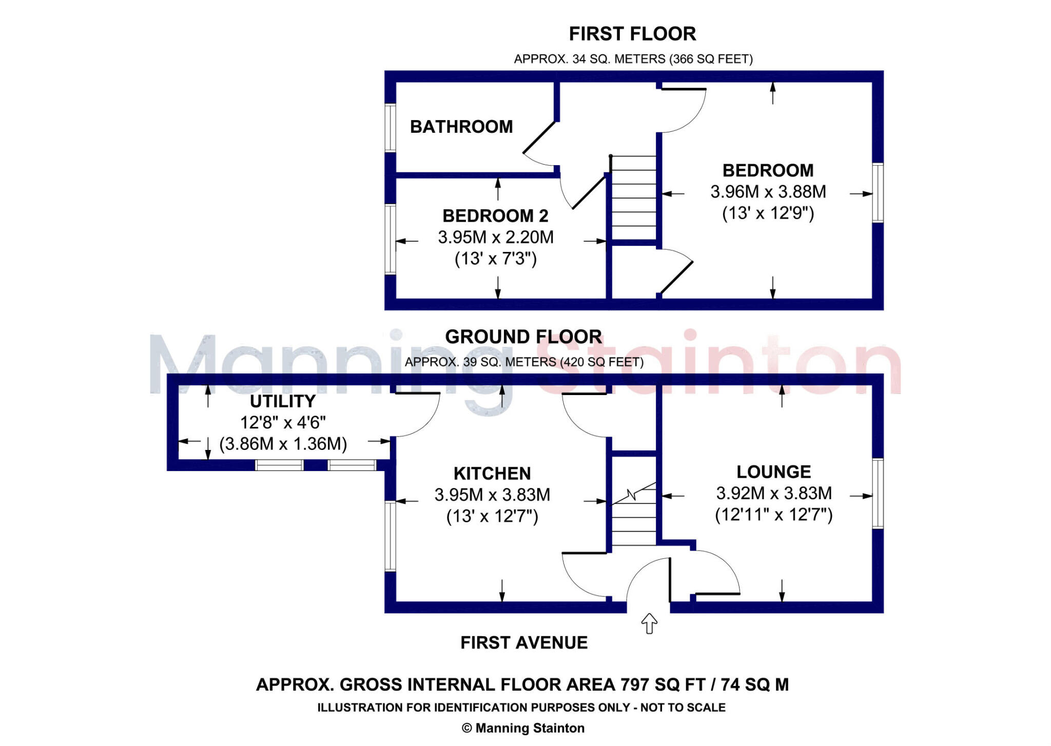 First Avenue, Wakefield, West Yorkshire floorplan