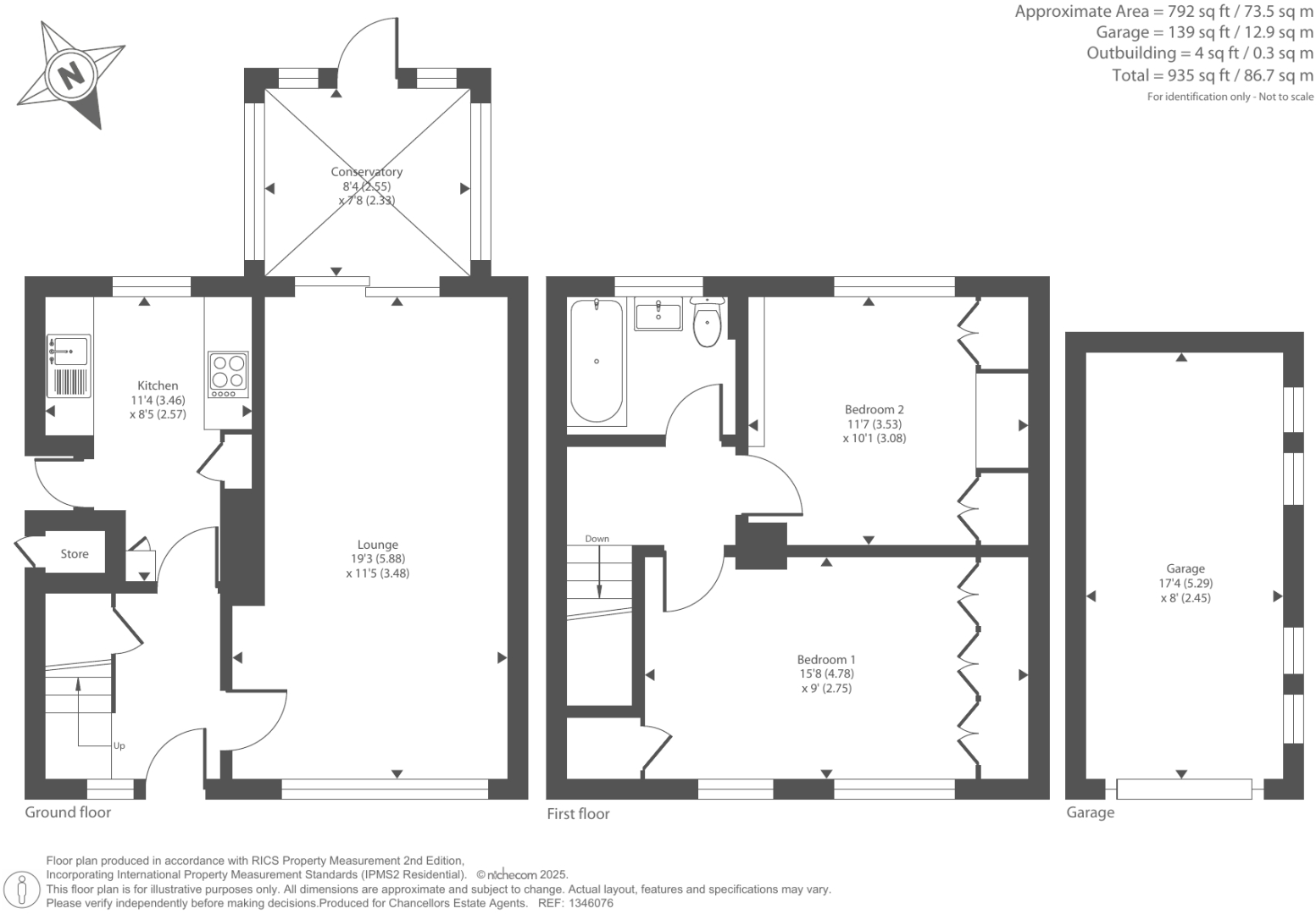 St. Johns,  Woking, Surrey, GU21 floorplan