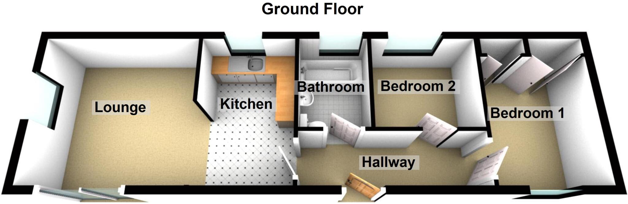 The Rowans , Woodbine Close floorplan