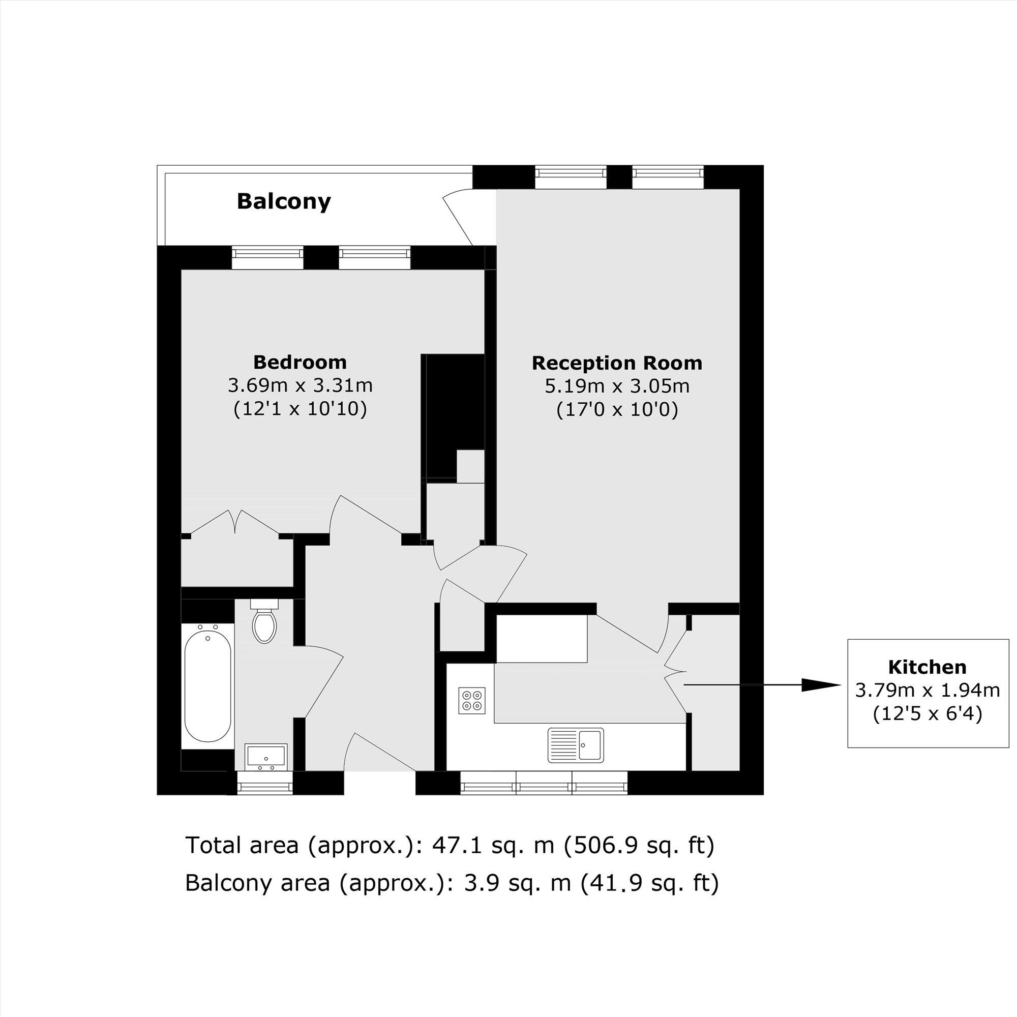 Derbyshire Street, Shoreditch floorplan