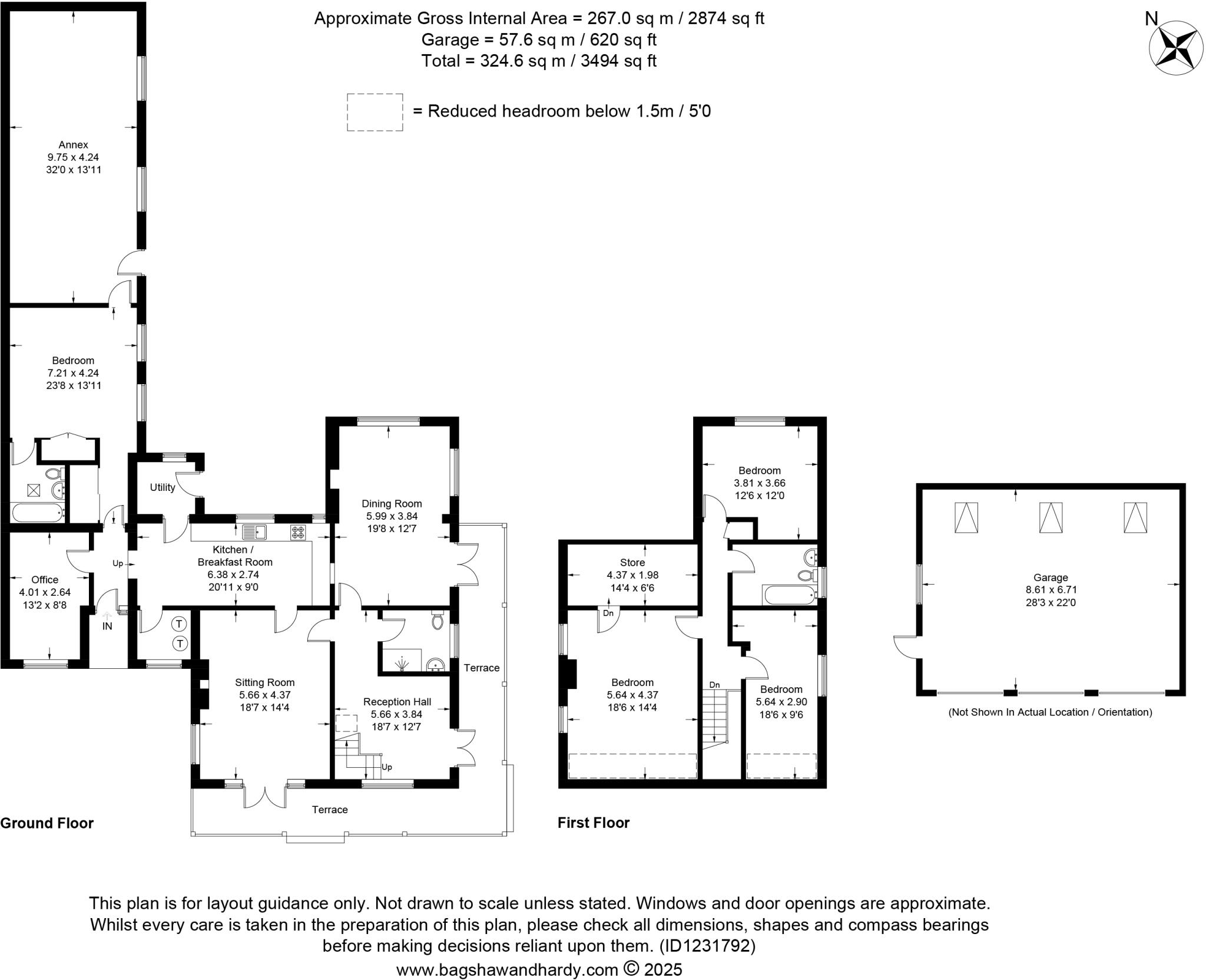 Shere Road, West Clandon, Surrey, GU4 floorplan