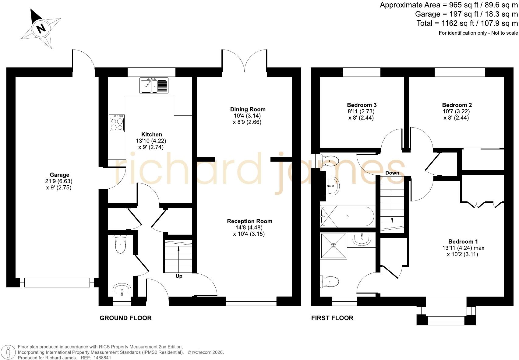 Thetford Way, Taw Hill, Swindon, SN25 floorplan