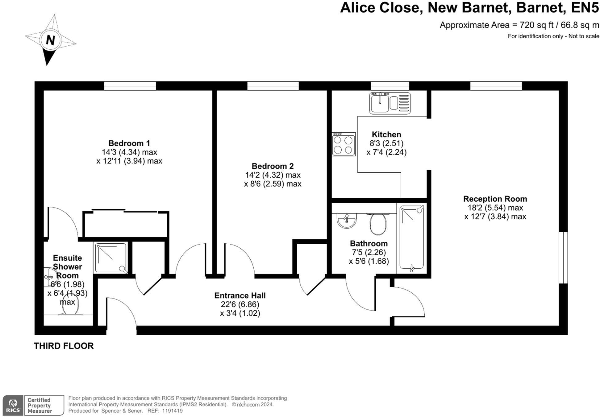 Alice Close, New Barnet, EN5 floorplan