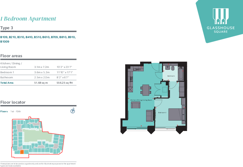 Glasshouse Square, Bristol Bristol BS1 floorplan