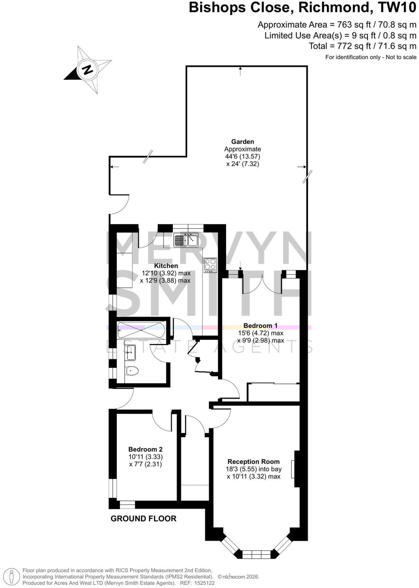 Bishops Close, Richmond, TW10 floorplan