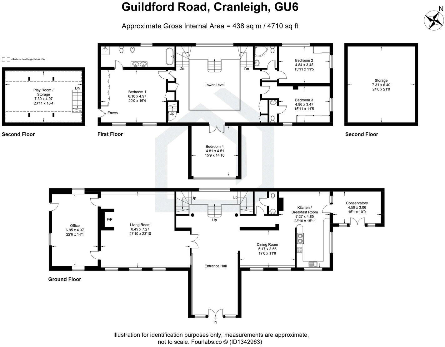 Guildford Road, Cranleigh, GU6 floorplan