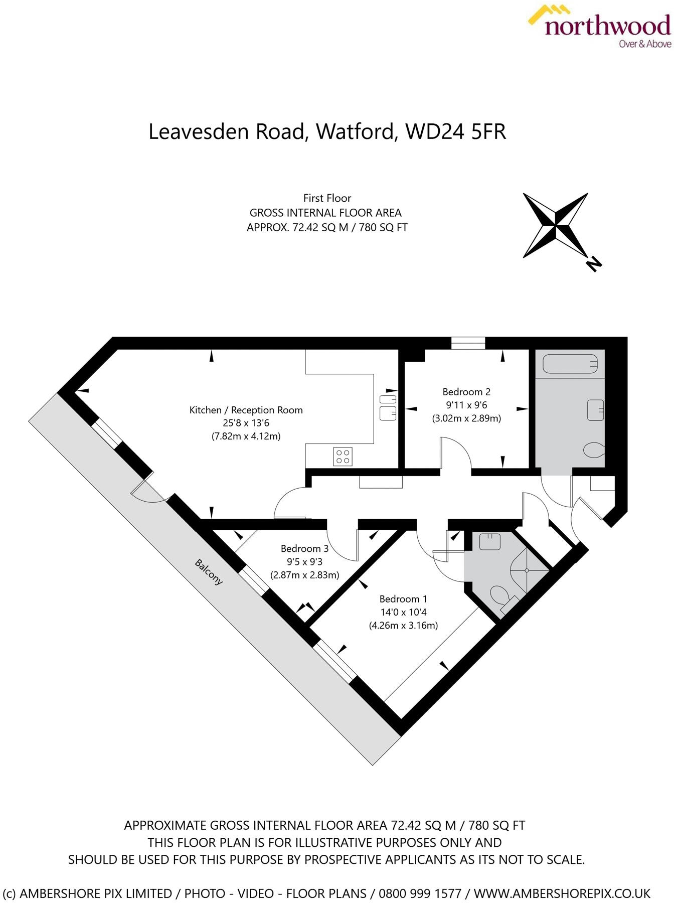 Leavesden Lodge  Leavesden Road, Watford, WD24 floorplan