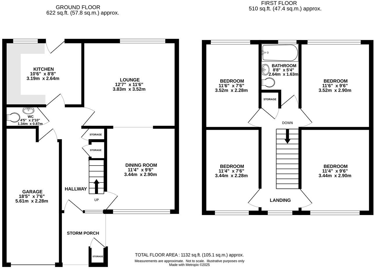 Paglesfield, Hutton, Brentwood floorplan