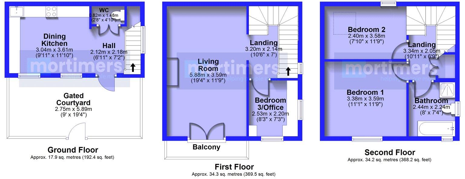 Saddlers Mews, Clitheroe, Lancashire, BB7 floorplan