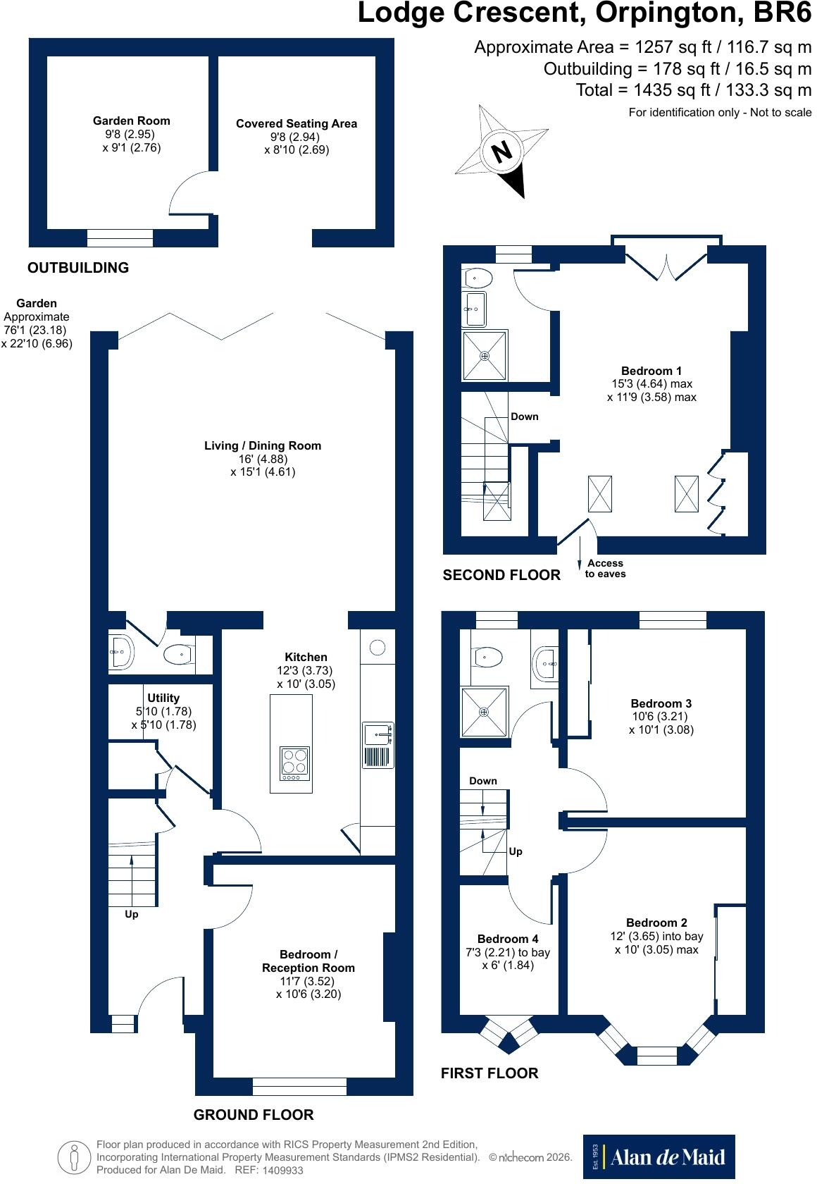 Lodge Crescent, Orpington floorplan