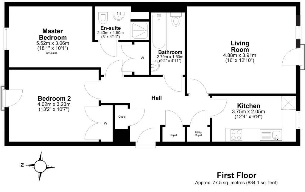 21/2 Citypark Way, Fettes, Edinburgh, EH5 2DF floorplan