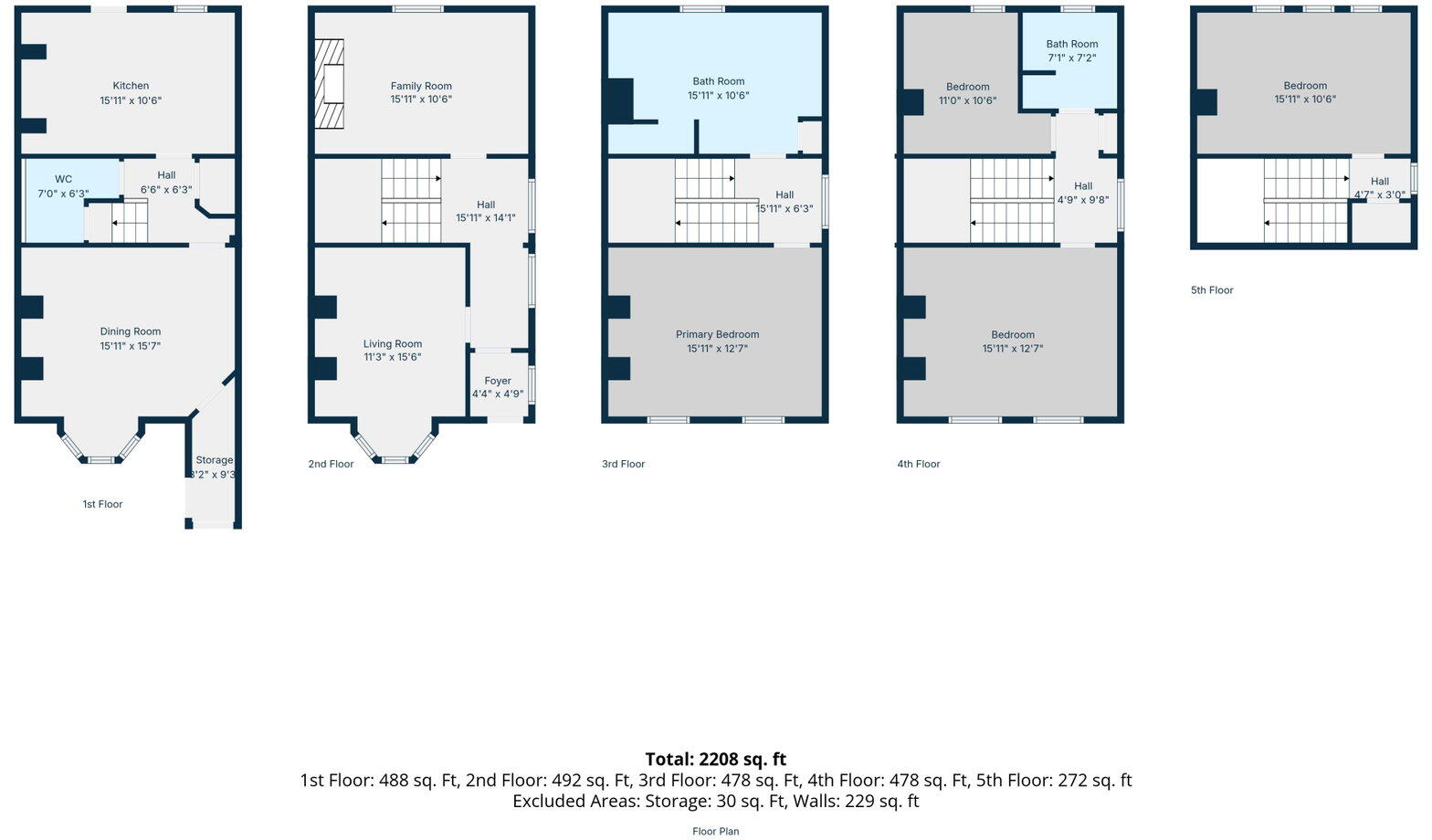 Catharine Street, Georgian Quarter, Liverpool, Merseyside, L8 7NL floorplan