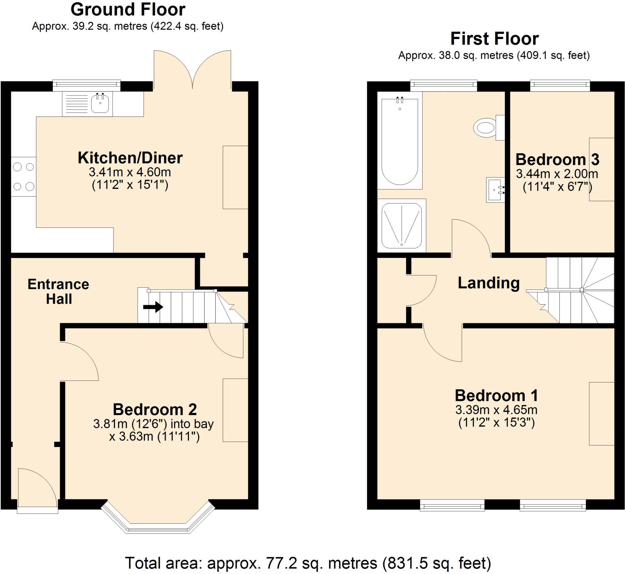 Clarence Place, Bath floorplan