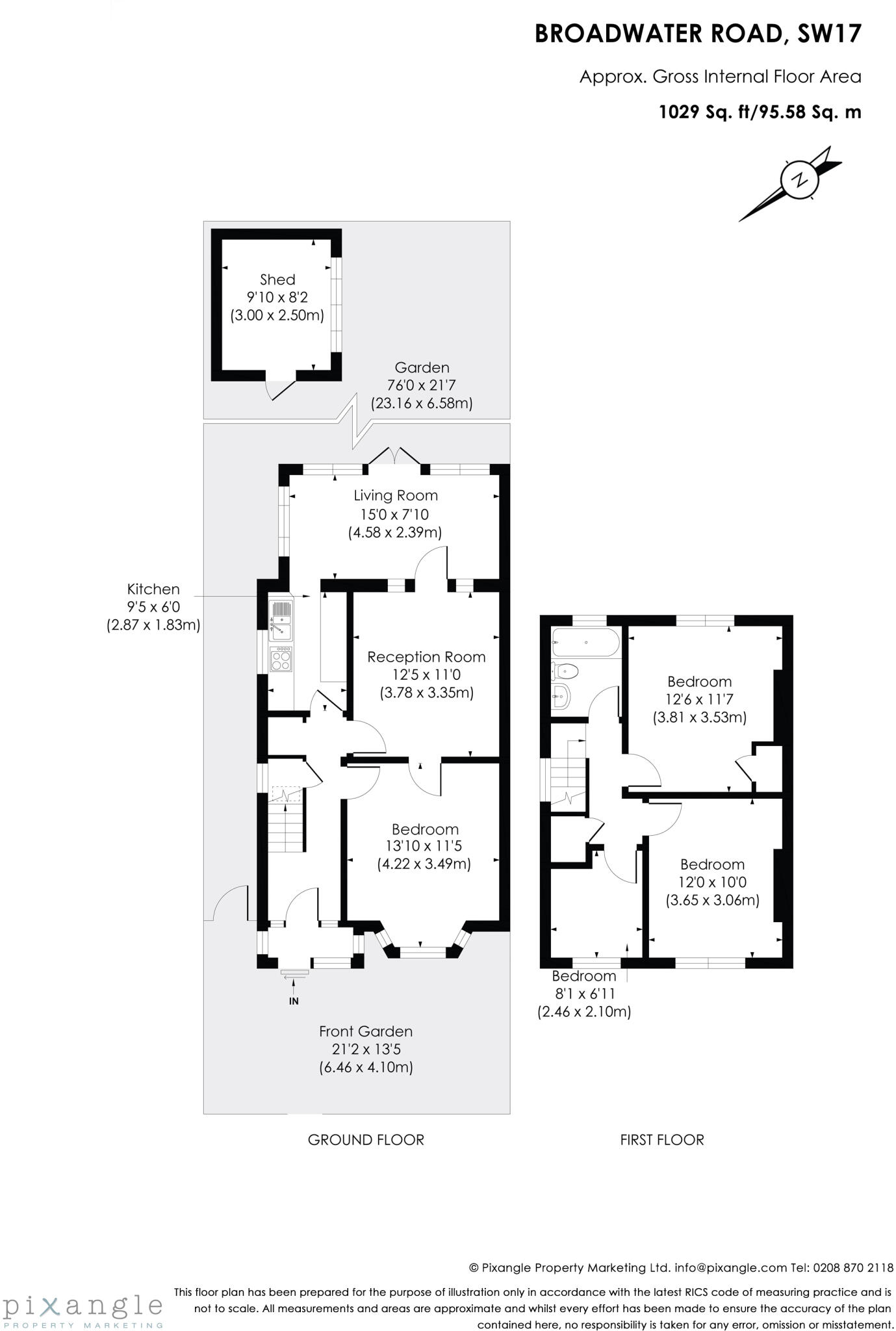 Broadwater Road, London, SW17 floorplan